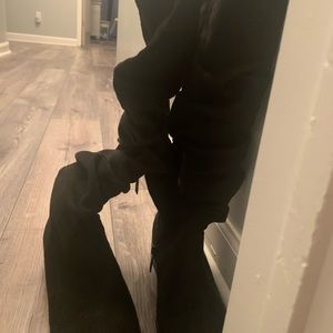 Nature Breeze - Black suede wedge boots